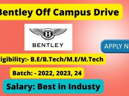 Bentley off campus drive