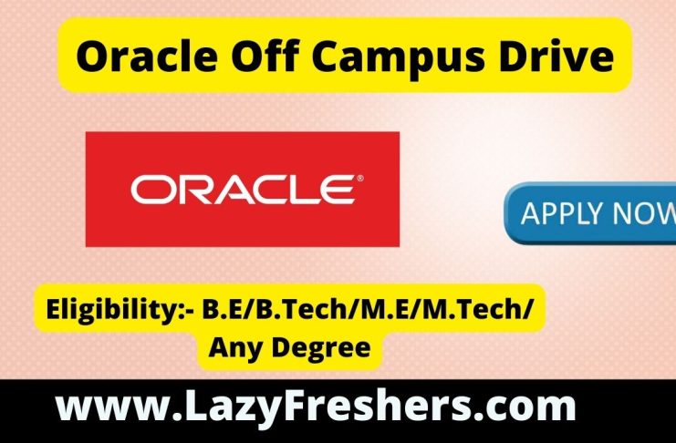 Oracle off campus drive