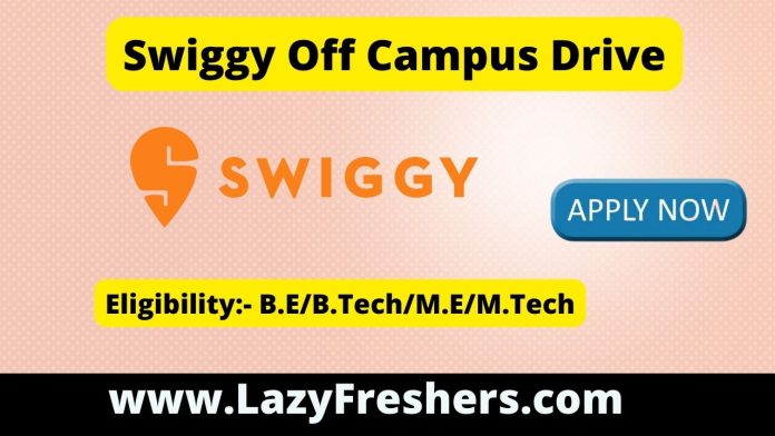 Swiggy off campus drive