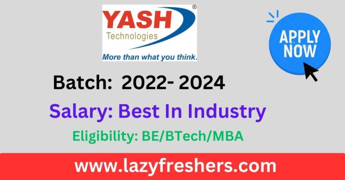yash technologies Off Campus