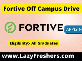 Fortive off campus drive