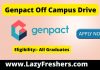 Genpact off campus drive