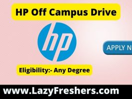 HP off campus drive