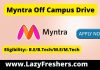 Myntra off campus drive